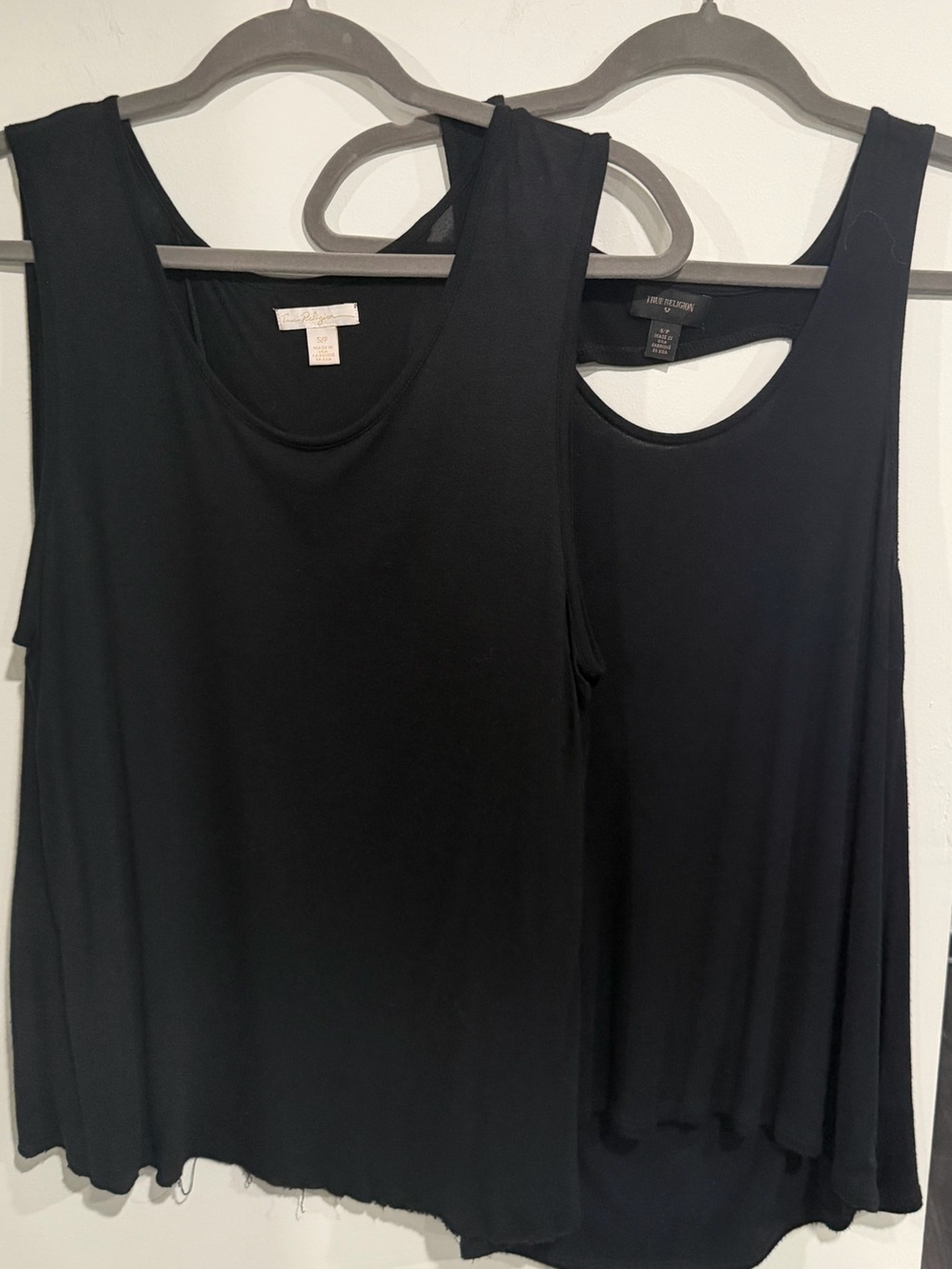 True Religion Women’s Black Fashion Tank Top Duo